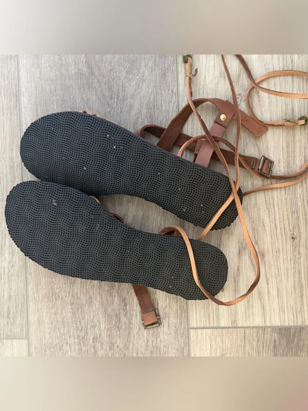 Free People Willow Gladiator Lace-up Sandal in tan